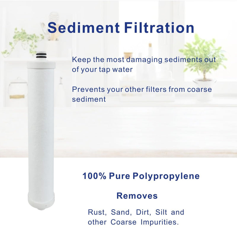 RO Replacement Filter Set With Membrane Compatible with Microline TFC-400 Reverse Osmosis System, include S7011, S7028, S1764RS and S7026 Filters
