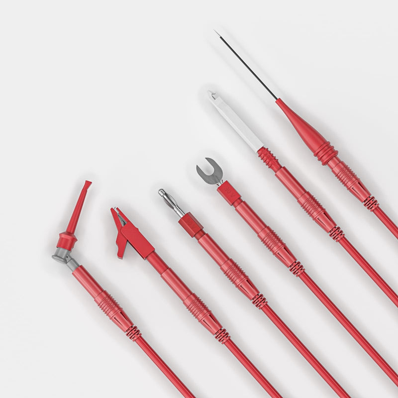 Goupchn BNC Test Leads Kit Oscilloscope Test Wires Set Safety BNC to BNC, BNC to Safety Banana Plugs with Alligator Clips, Wire Piercing Probes, Test Hook Clips