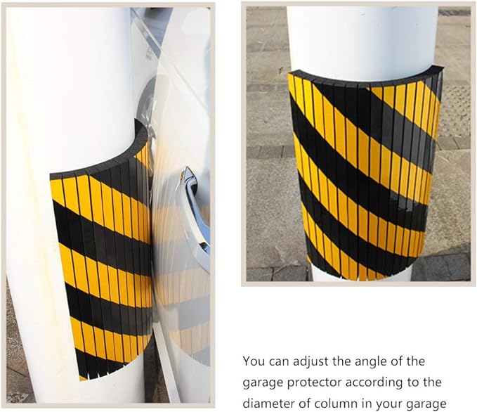 GUEQUITLEX Garage Wall Protection Foam Car Door Protector Wall Corner Guard Parking Garage Wall Edge Protector Protect Car Garage Wall Corner Edge Bumper Corner Guard 15.7*9.8*0.8 inch Black PB004PSP - NewNest Australia