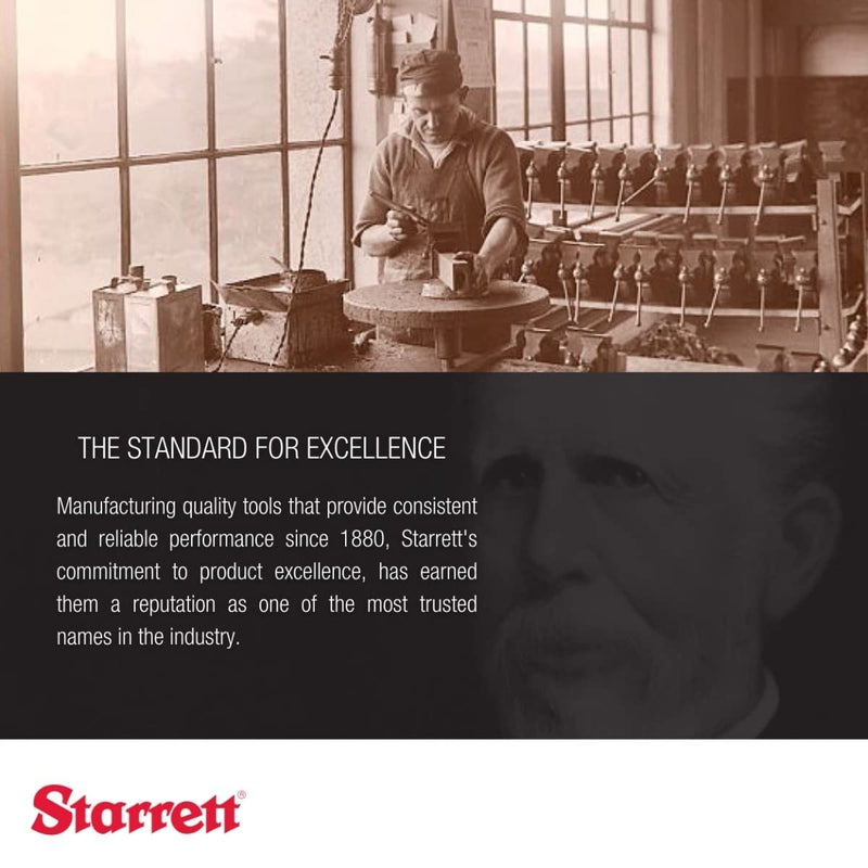 Starrett Closed Reel Long Line Tape with Nylon Rollers, Rewind Mechanism, and Folding Hook Ring - 100' Length, 3/8" Width, 1/8" Graduations, L1 Graduation Style Number - 530-100 30.5 m English