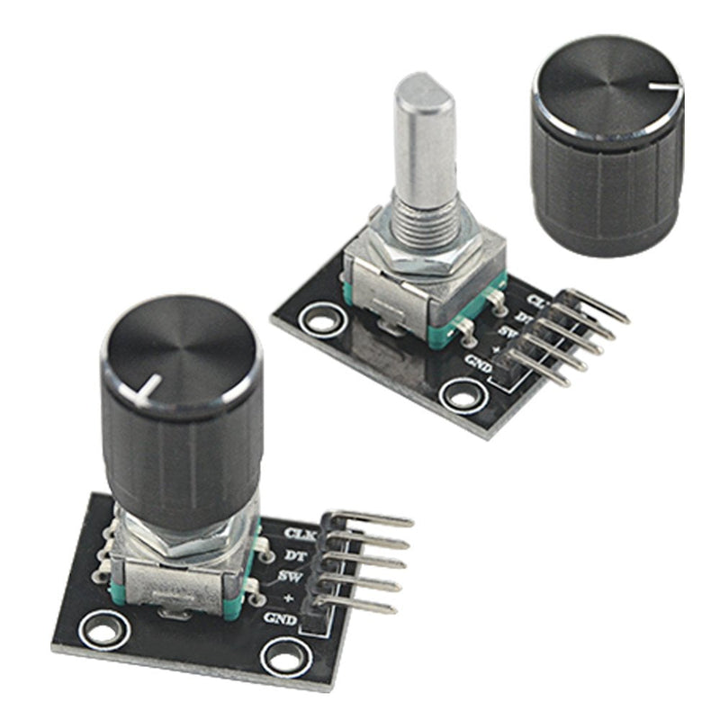 WMYCONGCONG 8 Pcs KY-040 360 Degree Rotary Encoder Module with Knob Cap for Arduino Micro Controller Use