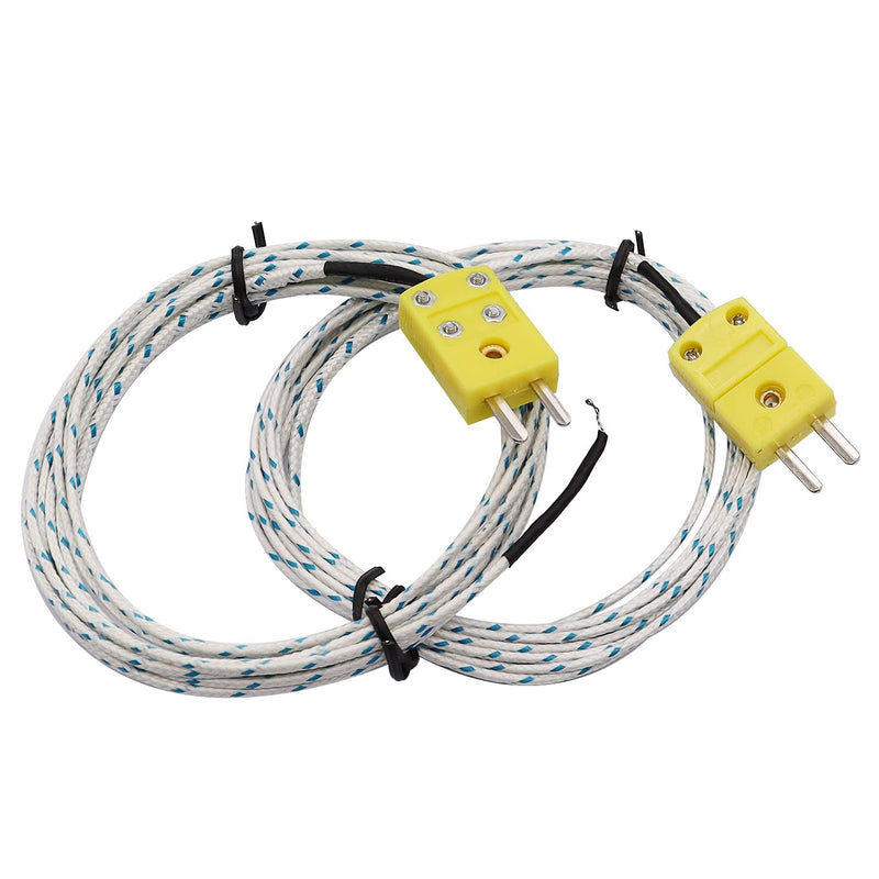 TWTADE 5pcs 3M K Type Mini-Connector Thermocouple Temperature Probe Sensor Measure Range -50~350°C
