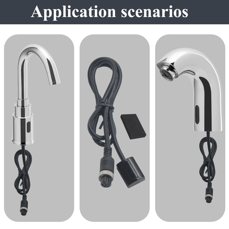 Banhey Faucet Sensor Replacement Kit, Compatible with Sloan SFP-41-A SF Series Electronic Faucets, 6-Pin Connector, Fits SF2100/2150/2200/2250/2300/2350/2400/2451, Infrared WC Repair Parts 0362041