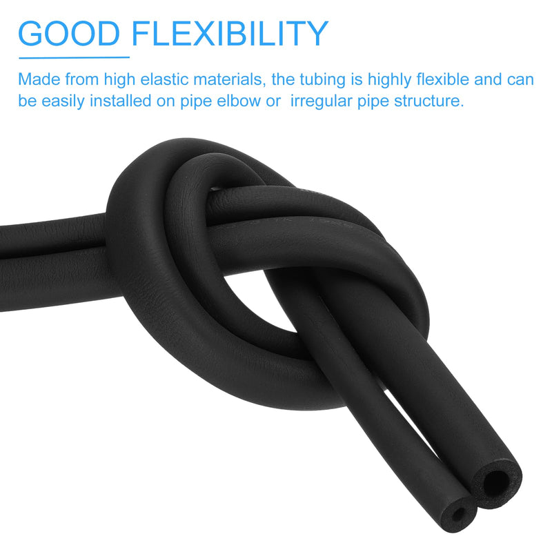 PATIKIL 2" (51mm) ID x 6Ft x 0.35" Pipe Insulation Foam Tube, Pipe Cover Wrap Roll Bar Padding Tubing for Handle Grip HVAC Outdoor Air Conditioner Units 2" (51mm) ID x 6Ft x 0.35"