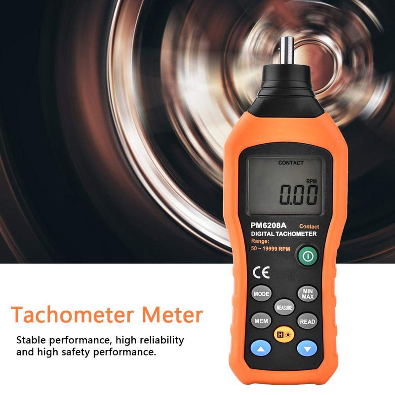 PM6208A -Type Digital Tachometer Meter Motor Speed Gauge Tester