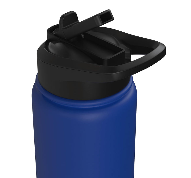Sand Blaster Stainless Steel Insulated Water Bottle Royal Blue 30 Ounces