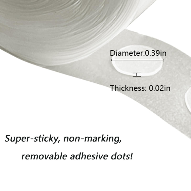 LMJIA 100PC Balloon Adhesive dots Two-Sided Adhesive Dots Clean Removable Non-Marking Adhesive Dots Adhesive for Crafts Balloons Holiday Party Decorations 100 0.39"*0.39"