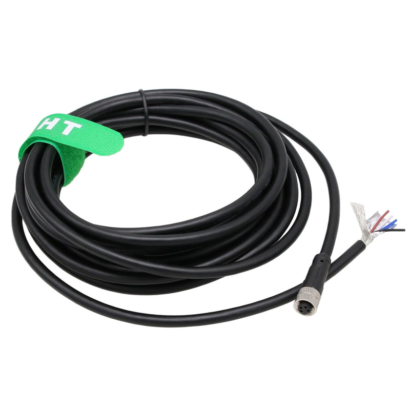 Actuator Sensor Cable M8 4 Pin Female Flying Leads for Omron Keyence Automation Control Field Device Shielded PVC 5m M8 4 pin female to open
