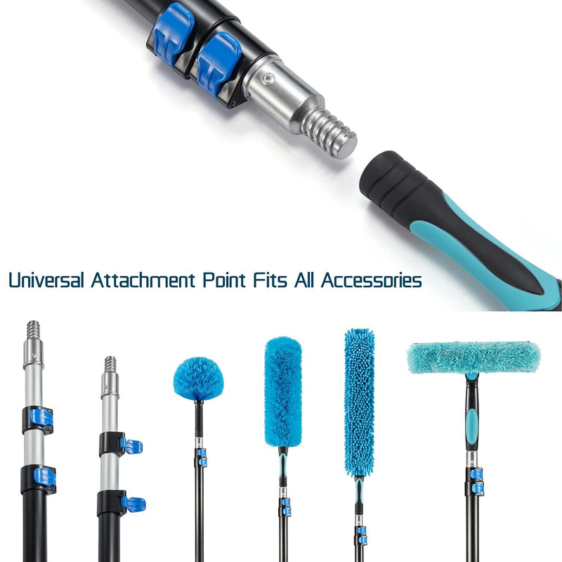 5-12 Ft Telescoping Paint Roller Extension Pole with Angle Adaptor 12 Feet