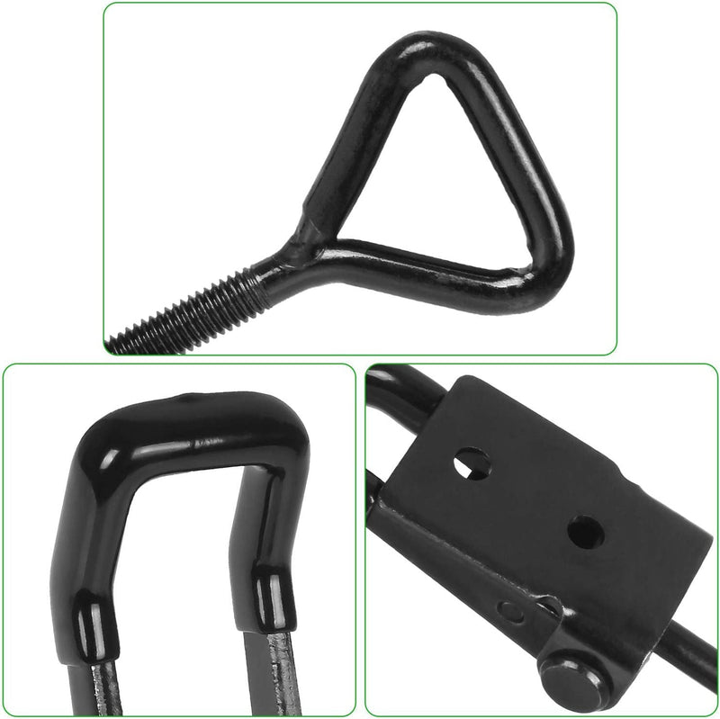 Adjustable Toggle Clamp Holding Capacity Toggle Latch Hasp Clamp Quick Release Pull Latch (Black-6pcs -550lbs) Black-6pcs -550lbs