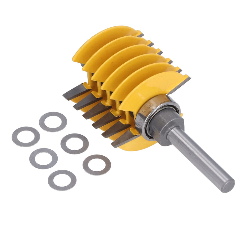 8mm Shank Finger Joint Router Bit, 2 Teeth Adjustable 46mm Cutter Head Cutting Tool for Woodworking