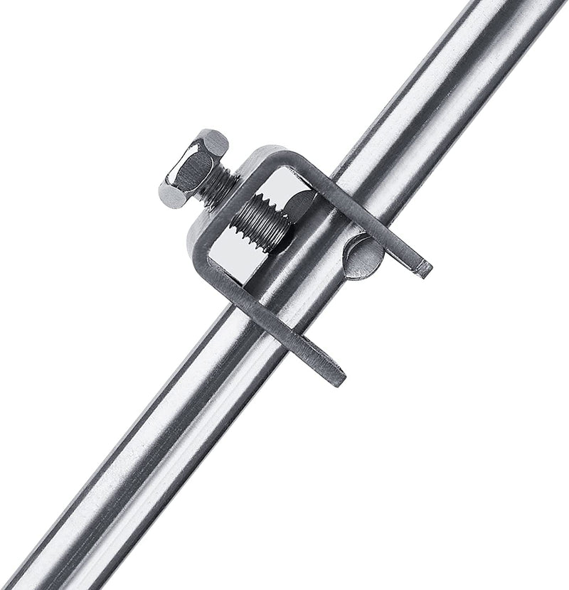 Portable Ground Rod - 304 Stainless Steel Grounding Bar with Ground Wire Clamps| Great for Electric Fences,Antennas,Satellite Dishes,and other Grounding Needs (Smart Rod 1 Pack) Smart Rod(1 Pack)