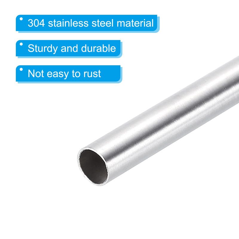 PATIKIL Thermowell Pipe Immersion Well 1/4" ID 9/32" OD 16" Stainless Steel 304 for Weldless Thermowell Brewing Thermometer 2pcs 16" 2
