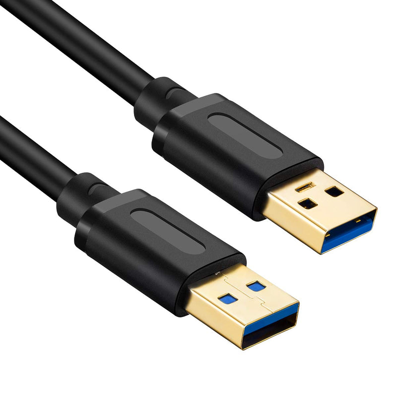 USB 3.0 A to A Male Cable 3Ft,USB to USB Cable USB Male to Male Cable USB Cord with Gold-Plated Connector for Hard Drive Enclosures, DVD Player, Laptop Cooler (3Ft/1M) 3 Ft