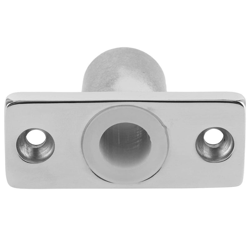 Qiilu Top Mount Rowlock Socket, 316 Stainless Steel 1/2 Inches Shank Top Mount Rowlock/Oarlock Socket for Marine Yacht