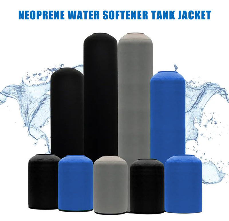 Water Softener Jacket, Neoprene Water Softener Tank Jacket to Prevent Sweating, Water Softener Insulation Jacket Outdoor Insulated, Water Softener Cover (10 * 54inch,Blue) 10*54inch Blue