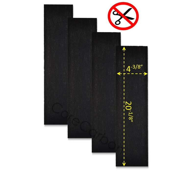4-Pack Carbon Pre-Filter Designed to Fit Honeywell HEPAClean