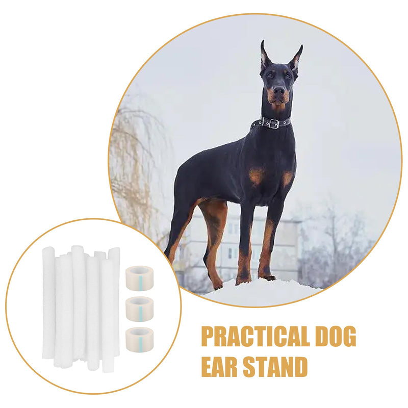 POPETPOP 10 pcs Doberman Dog Ear Posting Kit, Dog Ear Stand Up Support Tool, Dog Ear Fixed Correction Vertical Holder, Dog Ear Tape for Doberman Pinscher Dog - PawsPlanet Australia