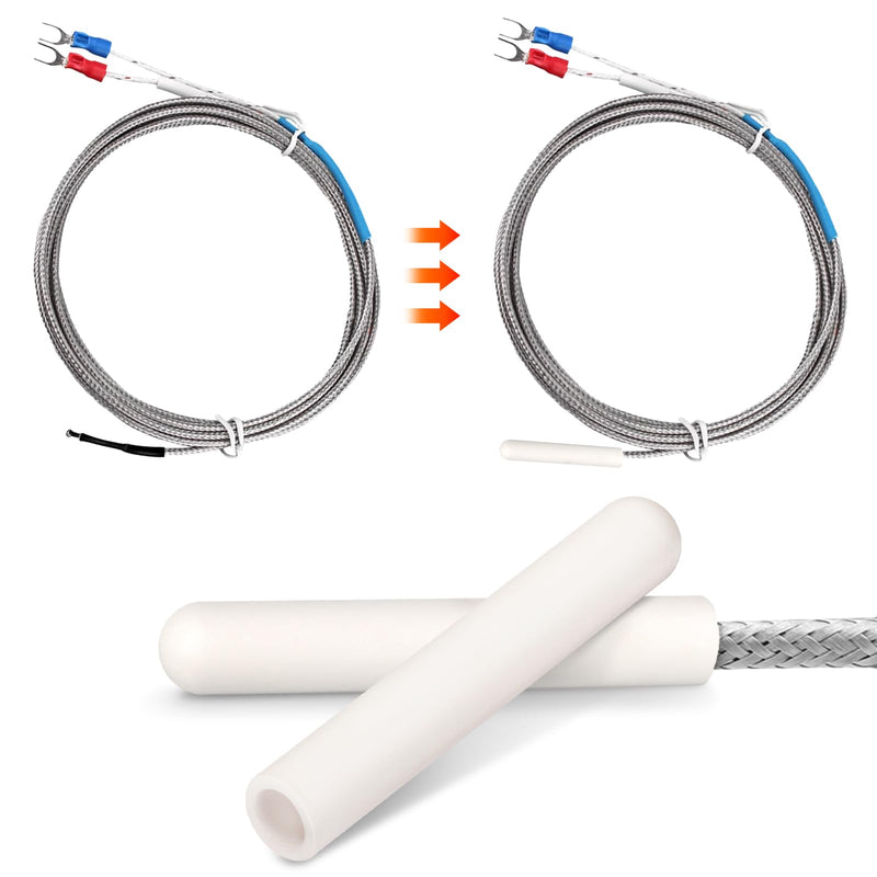 Thermocouple Cover Compatible with QuadraFire Pellet Stove Replacement Parts Quadrafire Classic Bay 1200,1000,1200i, Thermocouple Ceramic Tube