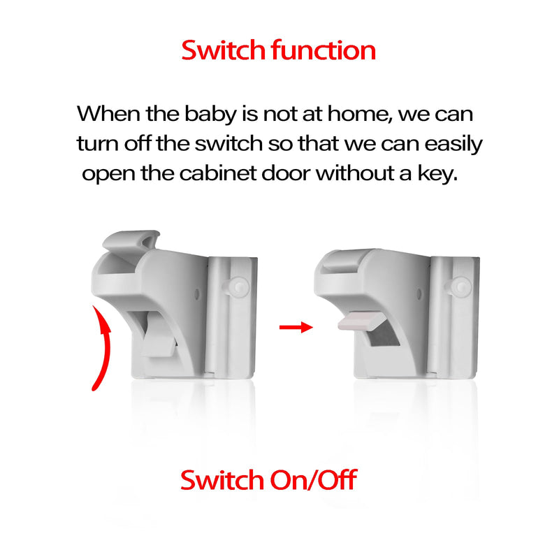 (12 Locks + 3 Keys) Withletune Child Safety Magnetic Cabinet Locks - Child Safety Drawer Lock, Suitable for Kitchens, cabinets, and Storage cabinets - no Drilling Required, Adhesive Installation. 12