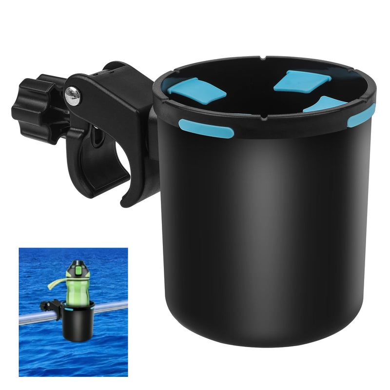Boat Rail Cup Holder for Boat Rails,Bimini Pole,Grab Bar - Fits 30 to 40oz Tumblers Boat Accessories Gift for PWC, Jet Ski, Sea-Doo(1PCS) Pack of 1