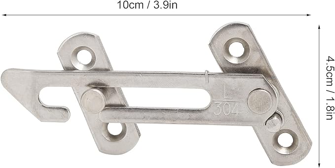 RUIRUIY Casement Limiter, Window Limiter Stainless Steel Casement Stopper Sliding Window Child Safety Lock Catch Fitting for Left and Right Window - NewNest Australia