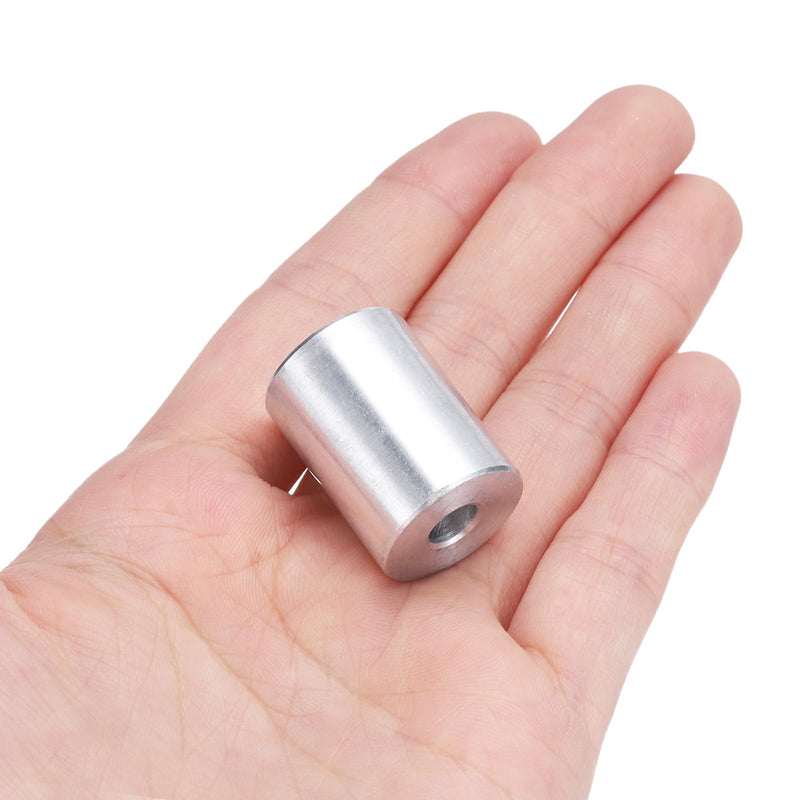 uxcell 10pcs Aluminum Spacer 1/4" Bore x 3/4" OD x 1" Length Screw Standoff Bushing Plain Finish Round Metal Spacer for 1/4 ID Screws Bolts and Rods 1/4" x 3/4" x 1" Silver Tone