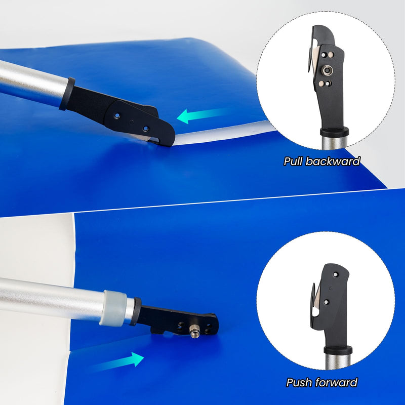 NEWISHTOOL Scalable Pole Long Handle Film Cutter, Anti-Sticky PTFE Felt Adhesive Vinyl Cutter, Wallpaper Backpaper Slitter Cutter 42cm-67cm Long Distance Cutting Knife Tool Safety Cutter