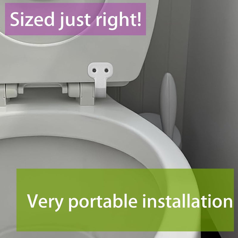 Replacement for Toilet Seat Hinges Compatible with Bemis/NextStep2 – Toilet Seat Hinge Bracket, Easy No-Tool Installation 2-Pack (White) White