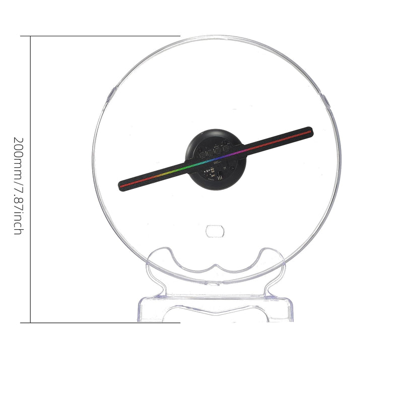 3DHologram Fan,18CM HologramFan Projector with Cover Picture Fan Spinner with Bluetooth Remote,HD LED with 700 Video Library,Holographic Fan for Halloween