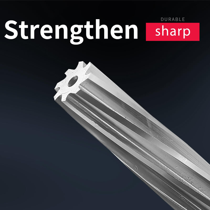 HSS Fixed Stem Guide Reamers Spiral 20mm，High Hardness H7 high Precision,1 pcs DRINYOUNG（20mm）
