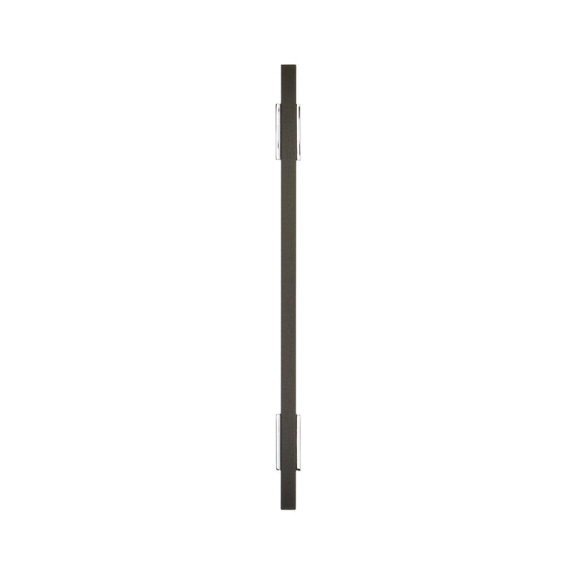 Amerock | Cabinet Pull | Polished Chrome/Brushed Matte Black | 6-5/16 inch (160 mm) Center to Center | Urbanite | 1 Pack | Drawer Pull | Drawer Handle | Cabinet Hardware 6-5/16 Inch (160 mm) Center-to-Center