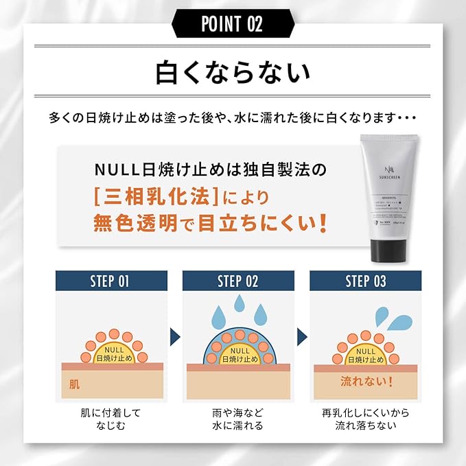 NULL Sunscreen Waterproof SPF50+ PA++++ Sports Golf 40g - NewNest Australia
