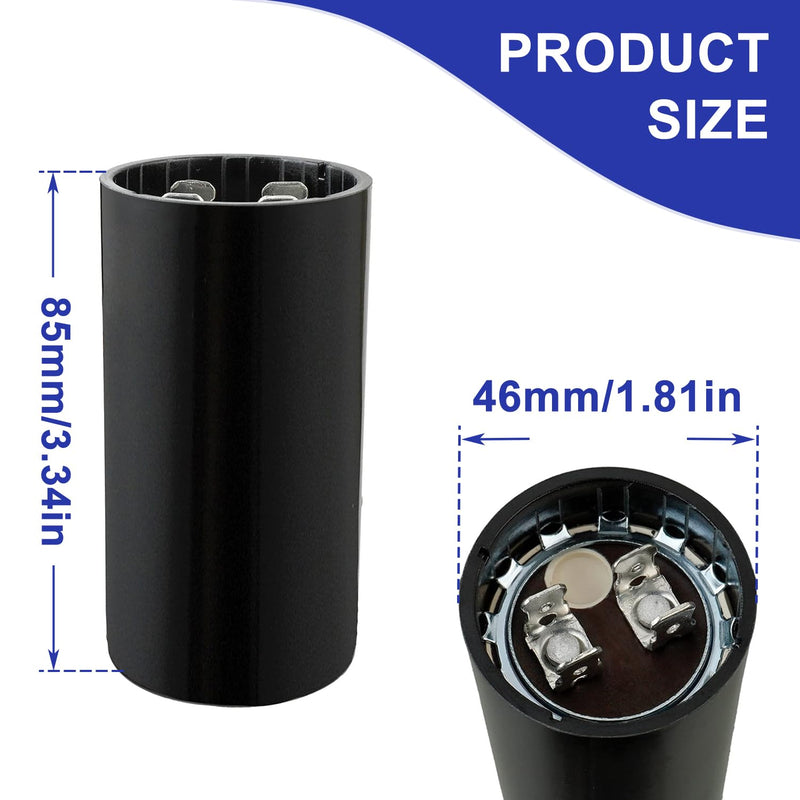 BOJACK 400-480 uf/MFD 165 VAC 50/60 Hz Universal Round Motor Start Capacitor CD60 Replacement for AC Motor Operation 165VAC