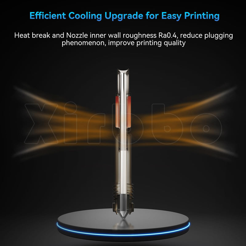 24V 60 Watt V6 Hotend,Ender 3 pro Hotend Upgraded High Speed Rapido V6 Hotend,One-Piece Hardened Steel 0.4mm Nozzle,for Ender 3-v2 Ender 3 Pro, CR10,CR10S, Voron 2.4 Prusa i3 MK3S MK3 MK2S 3D Printer
