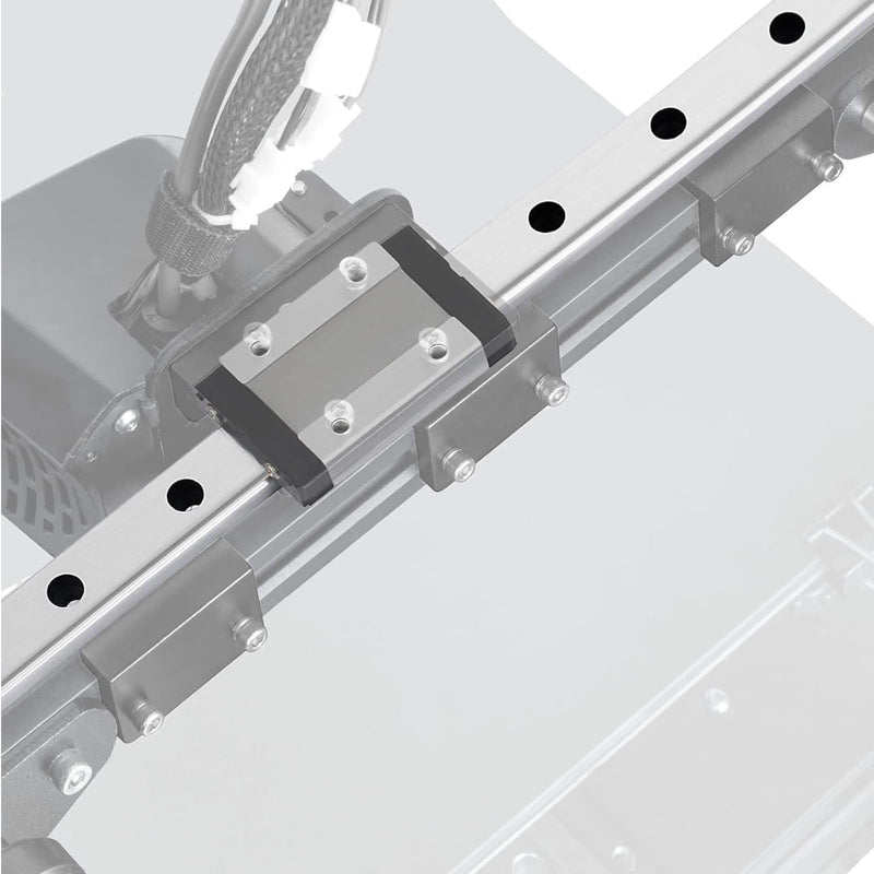 200mm MGN12 Linear Rail Guide with MGN12H Stainless Steel Black Carriage Block for DIY 3D Printer and Machines(Type H,200 mm) 200mm
