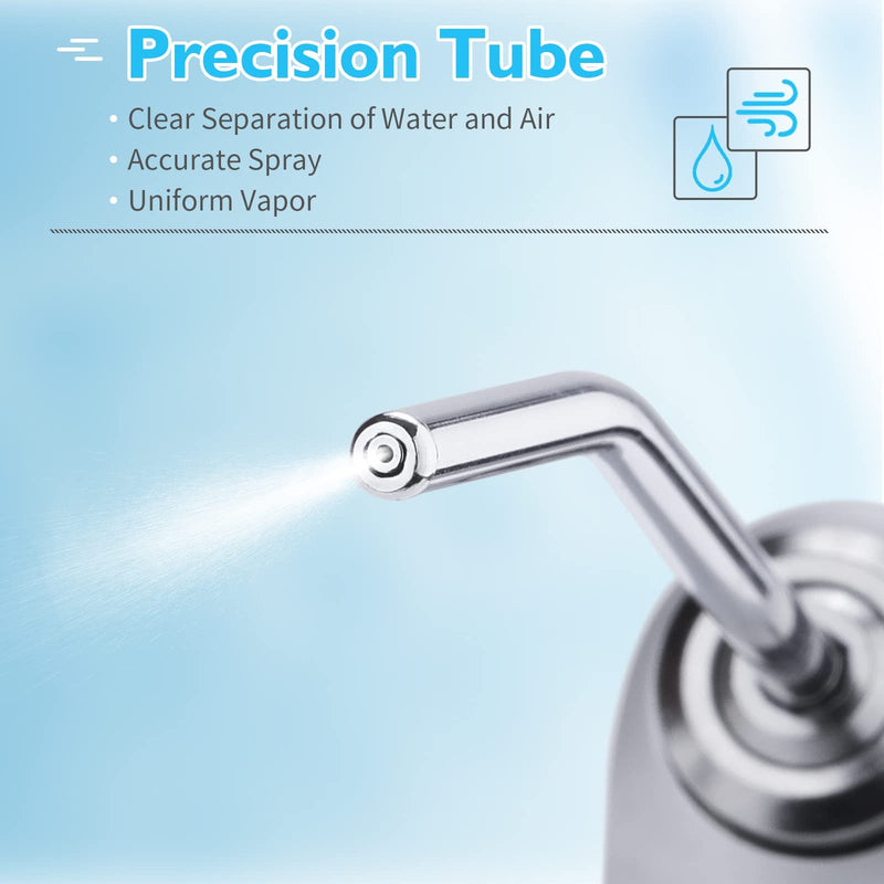 Dental 3 Way Syringe Triple Air Water Spray Syringe with 2 Metal Alloy Tips Tube Nozzles (1 Set) 1 Set