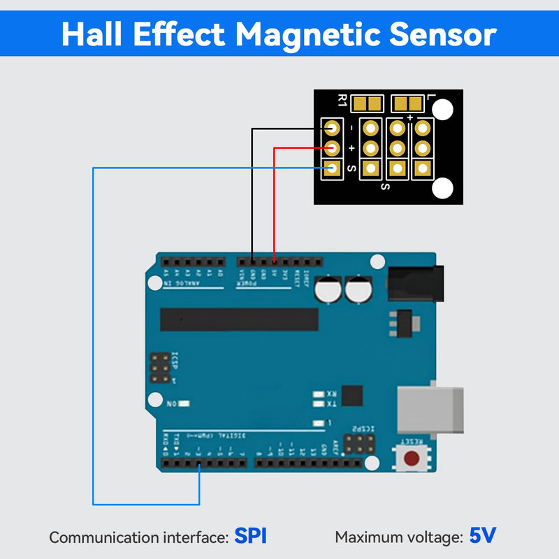 KY-003 Hall Effect Sensor Module A3144E Hall Effect Magnetic Sensor DC 3.3V-5V Pressure Sensors 6pcs for Arduino 6pcs hall effect sensor hall effect hall sensor contact sensor