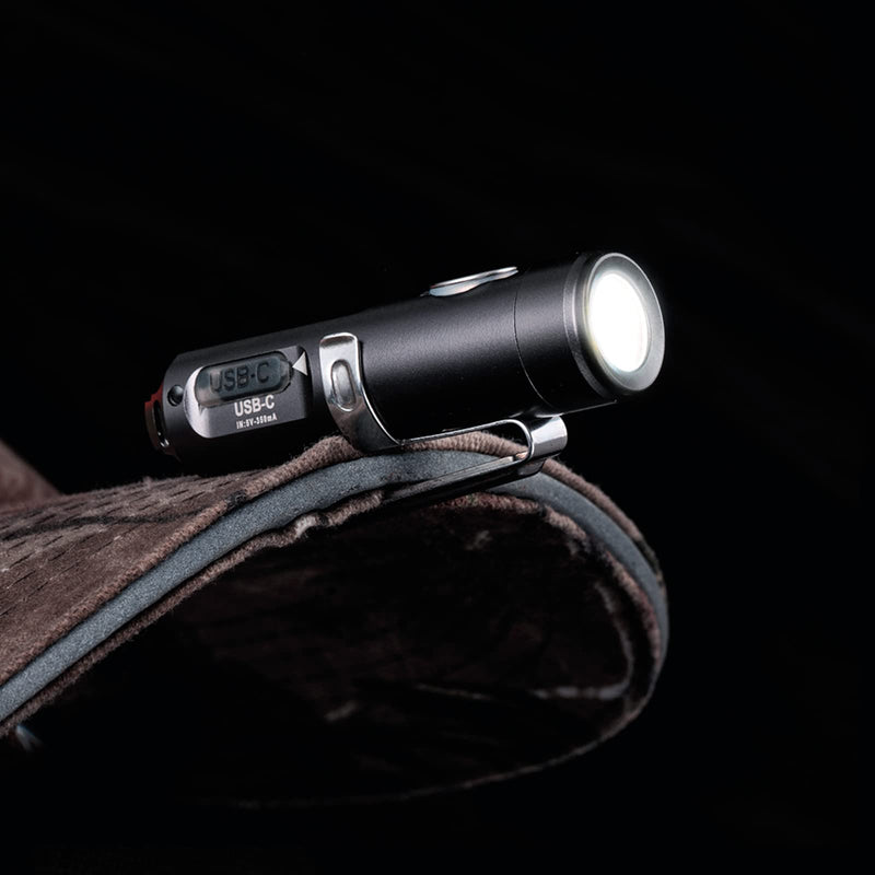 RovyVon A3 Gen 4 Keychain Flashlight- Super Bright 650 Lumens, USB C Rechargeable EDC Flashlight Water-Resistant, Lightweight- Ideal for Everyday Carry, Camping, Hiking, Emergency (Gun Grey) G4-Grey