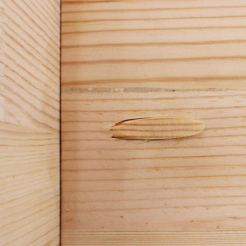 AUTOTOOLHOME 100 Pack Solid Wood Pocket Hole Plugs Pine for Pocket Hole Jig Woodworking Tool with a Storage Case(100)