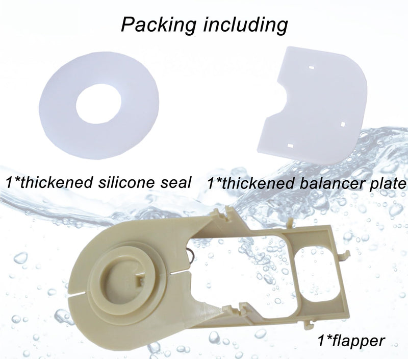 3-Inch Toilet Flush Valve Flapper Compatible with TOTO THU128 THU092-7 Flapper Valve Replacement Parts with Silicone Seal and Counter Balanced