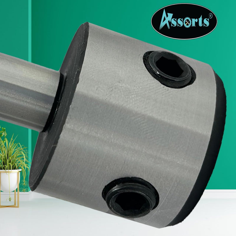 Annular Cutter 1/2" Shank (13 mm) Tool Steel Holder (Hard & Ground) with Lock Screw- Accepts/Suit 19 mm Shank rota broaches (OAL - 62 mm) 13MM SHANK