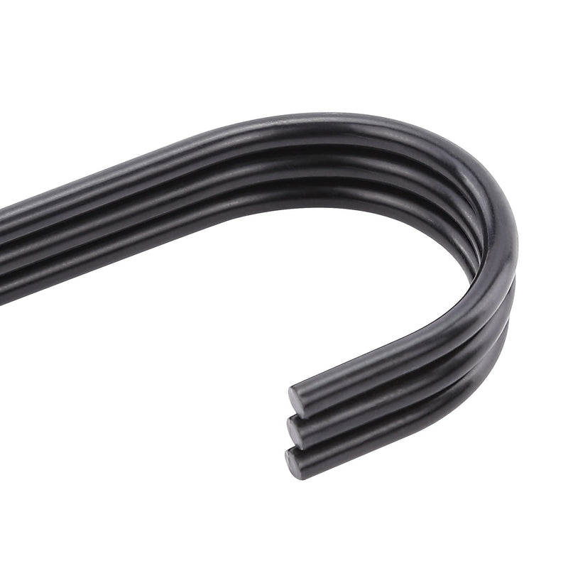 20 Pack 2.4″ Black S Hooks for Hanging Heavy Duty, Jean Hooks for Closet, S Hooks for Hanging Plants & Pots, S Shaped Hooks, S Hooks for Closet, Utensils, Pots & Pans, Clothes, Bags, Towels 20 Pack