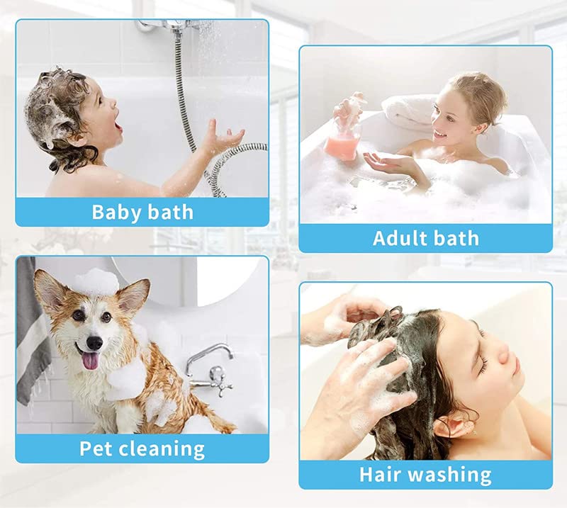 Sink Faucet Hose Sprayer Attachment, Handheld Shower Faucet Diverter, 3-Gears Water Outlet Mode and a Water Stop Function Hose Shower Set for Kitchen Faucet, Bathroom, Laundry Room,Pet Bathing