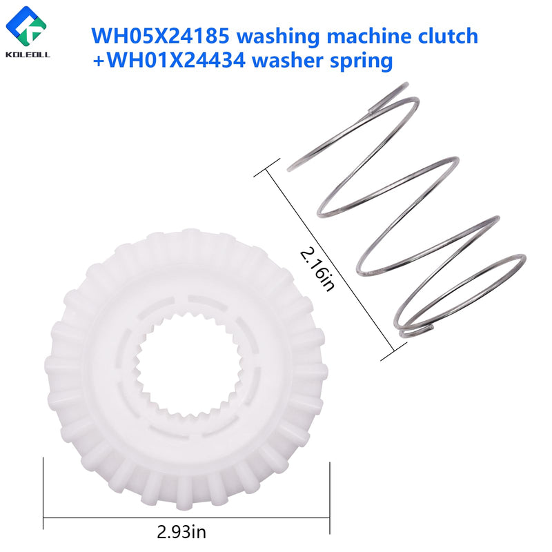 WH05X24185 Washing Machine Clutch + WH01X24434 Washer Spring Fits for GE