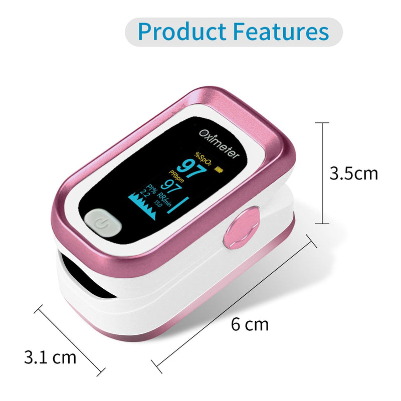 JUYII Pulse Oximeter Fingertip, Oxygen Monitor Fingertip, Oximeter Blood Oxygen Saturation Monitor, Accurate SpO2 Pulse Reading, Pulse OX Finger Pulse Oximeter