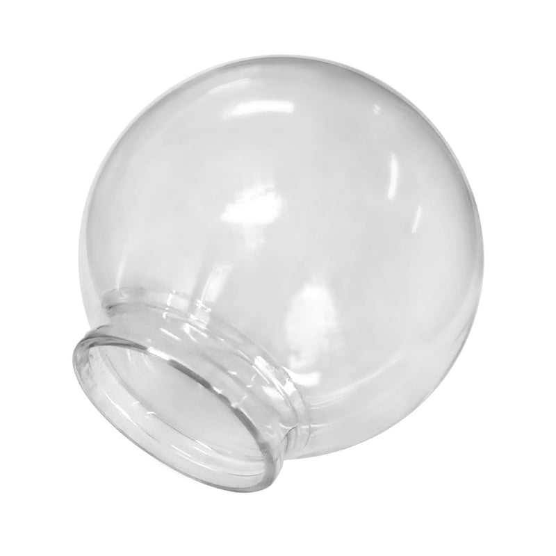 Beam Lighting 6-inch Clear Acrylic Replacement Globe - Cover for Ceiling, Wall Fixtures, Lamp Posts, or Streetlights