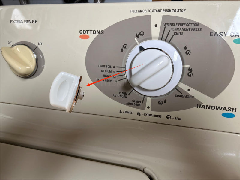 WH01X10310 Washer Timer Control Knob Fit for GE Washer - Replace 1264403 AP3994965 AH1482286 EAP1482286 PS1482286