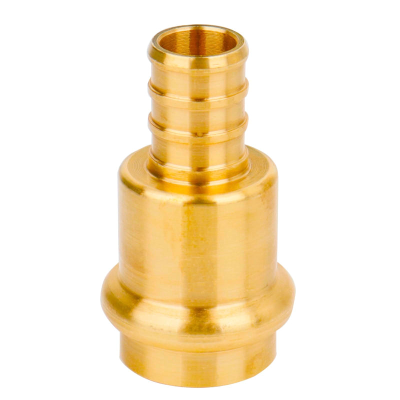 WHK 12 Pack 1/2" Press Propress x 1/2" PEX Adapter Crimp Fittings Brass Coupling Connect from Cooper to Pex B Pipe（Lead-Free,pro press copper to pex adapter 1/2) 1/2" Press x 1/2" Pex
