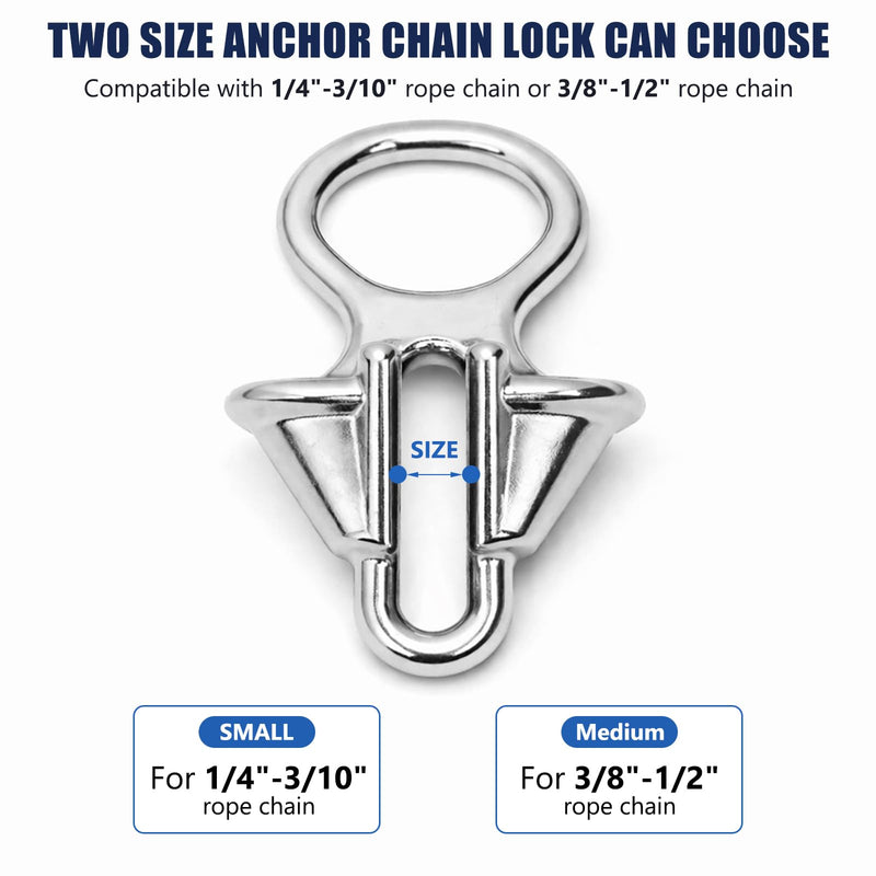 Anchor Chain Lock for Marine Boat Yachts Deck Rope Mooring Hardware Accessories 3/8"-1/2"